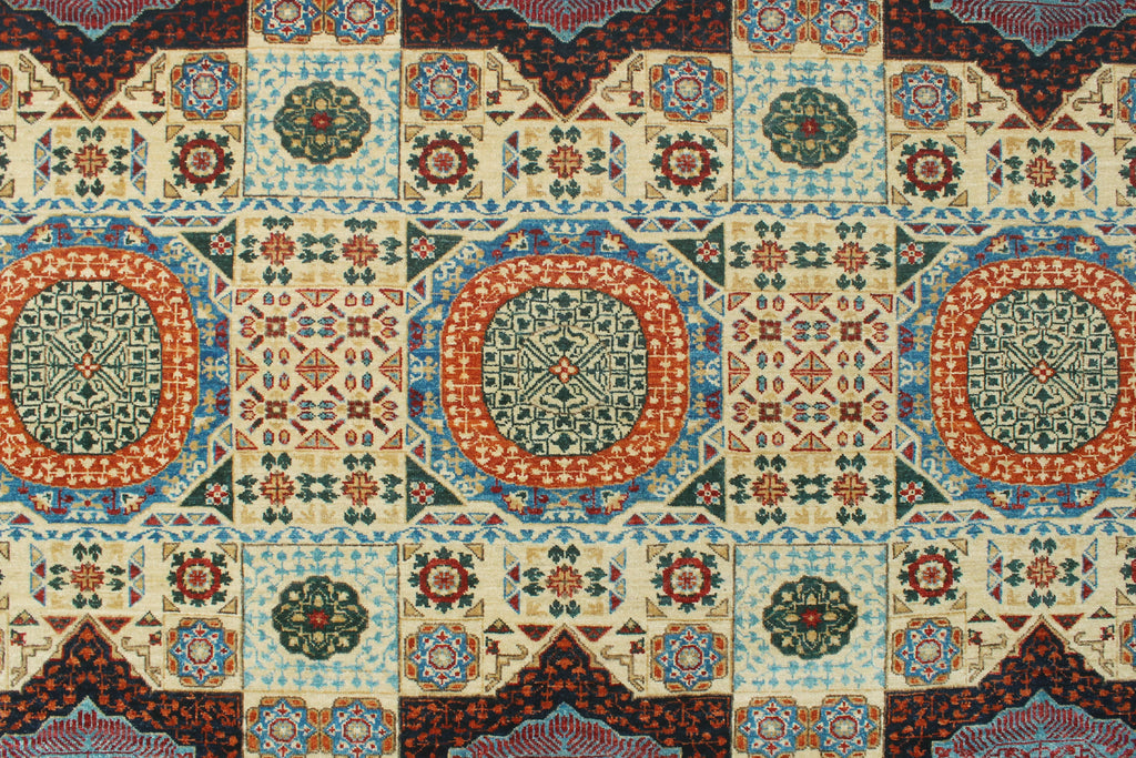 Aria Stephen Ivory/Blue Runner; 9'10" x 13'4"