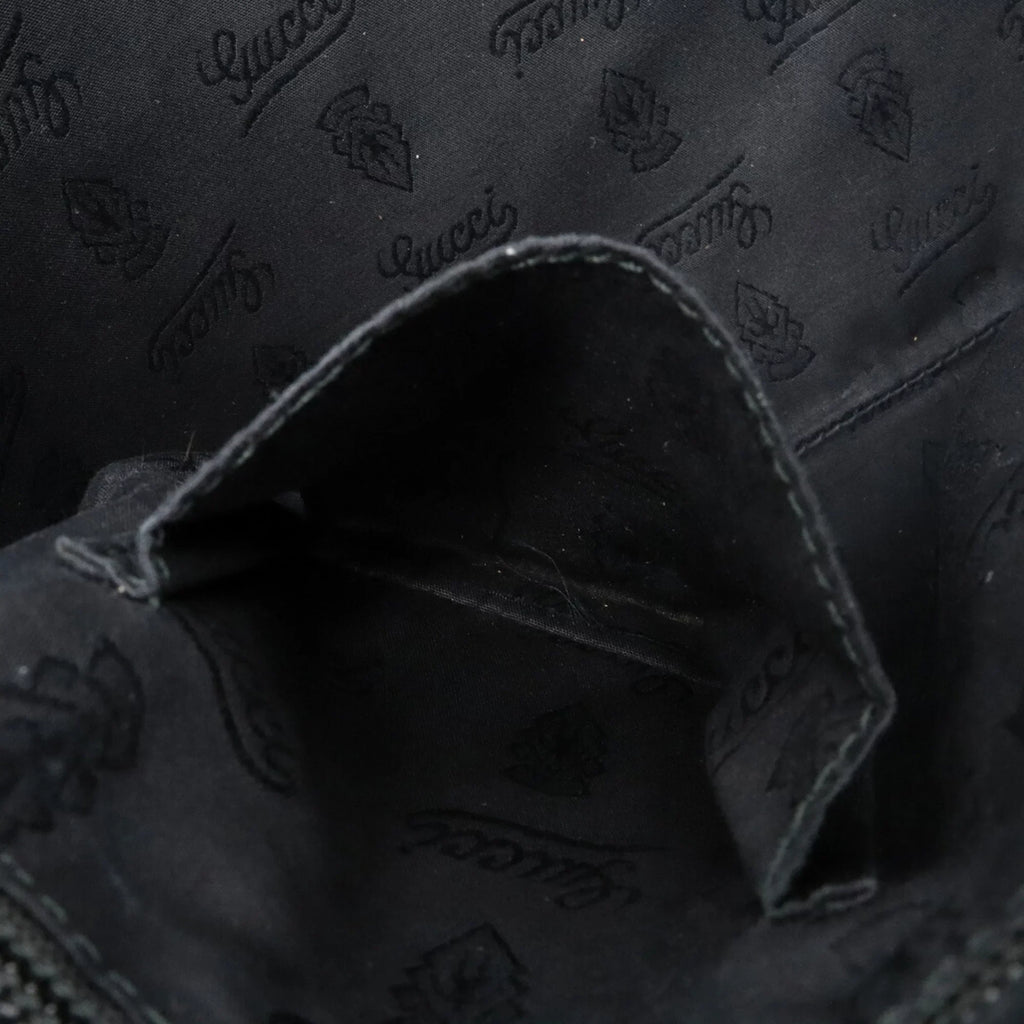 GUCCI Gucci GG Imprime Crossbody Shoulder Bag PVC Leather Black 201446 (Good)