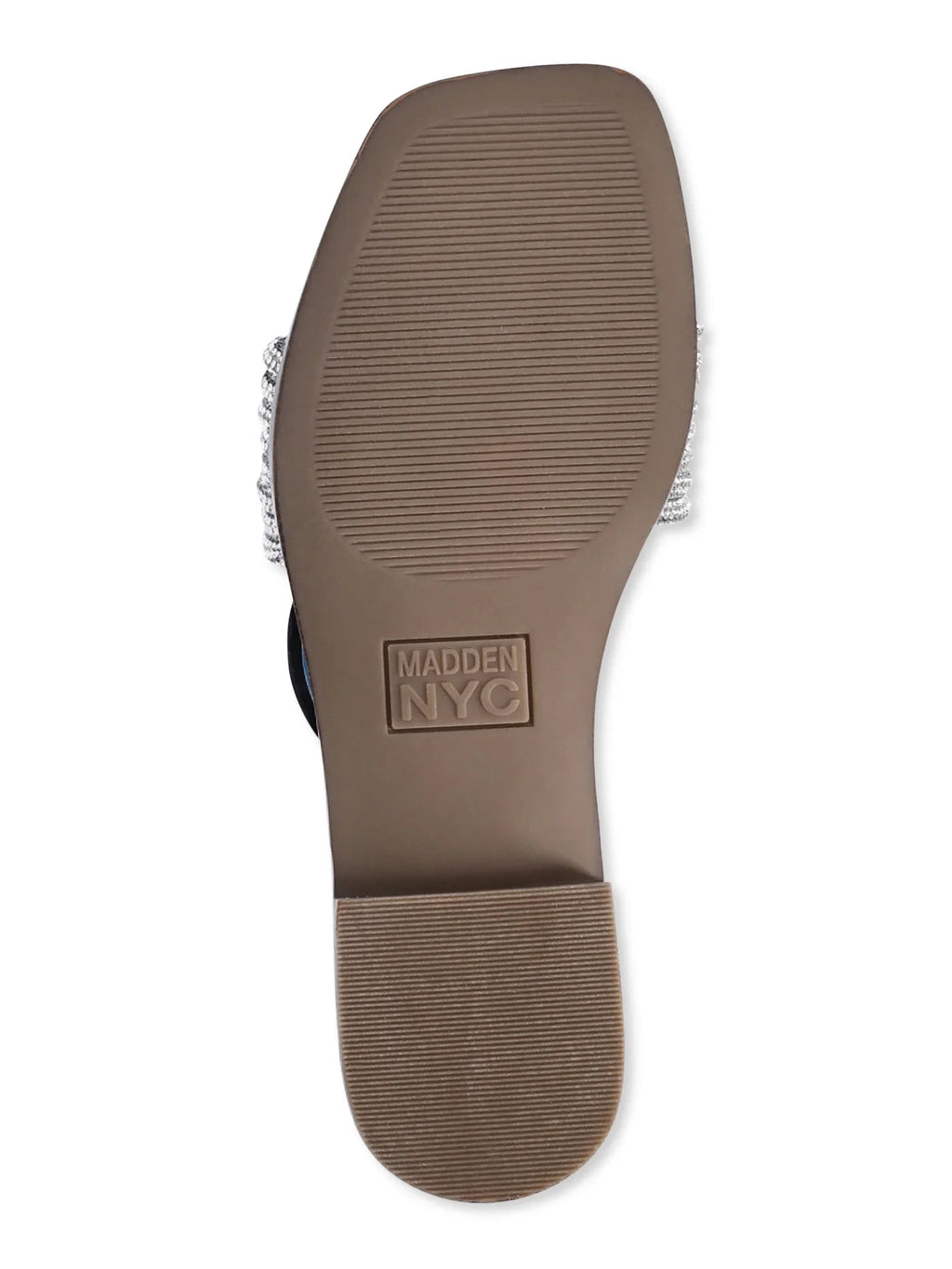 Madden NYC Women's Bling Knot Flat Slide Sandals