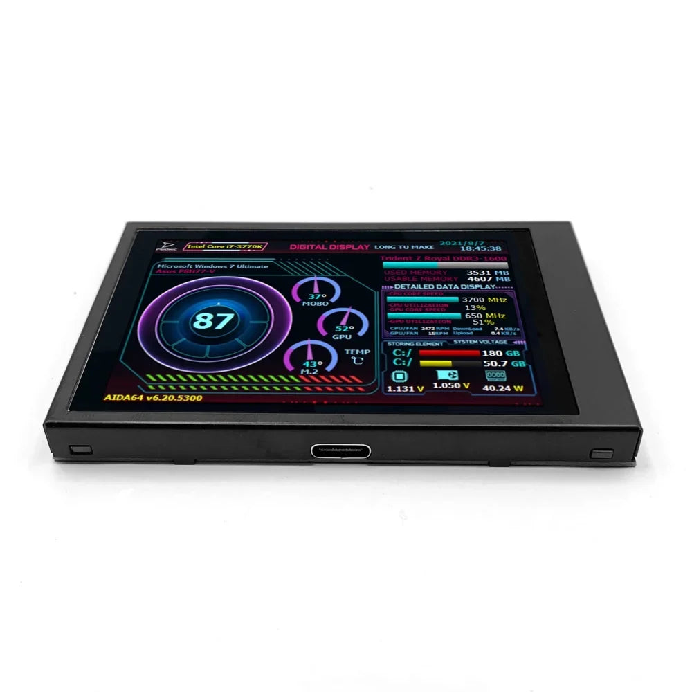 Andoer ;Ips Display 3.5 mm Ips Raspberry Pi Computers ScreenDual Usb Raspberry Itx Pc Chassis Dual Type-c RaspberryScreen Computers And Itx Rotation Addition To Yabuy