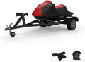 Weatherproof Jet Ski Covers for Kawasaki Jet Ski 750 SXi PRO 1998-2001 - RED/Black Color - All Weather - Trailerable - Protects from Rain; Sun; and More! Includes Trailer Straps and Storage Bag