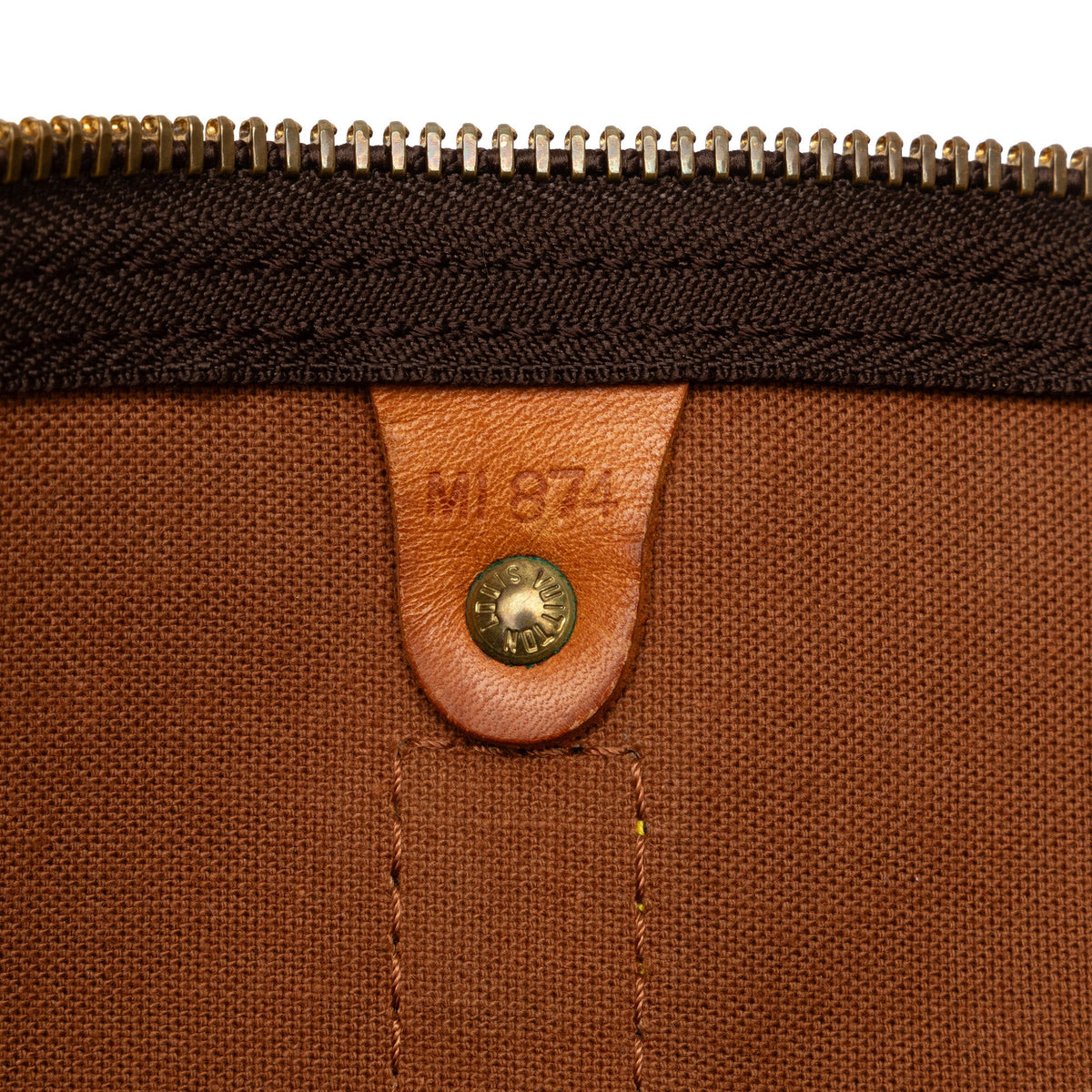 Authenticated Louis Vuitton Monogram Keepall 55 Canvas Brown Travel Bag WeekenderBag Unisex (Good)