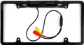 Absolute CAM2100B Black License Plate Backup Camera Front Rear View Reverse Camera with 8 LED Night Vision 170 Degree Viewing Angle Liquidproof Backup Camera for Cars