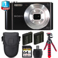 Sony Cyber-shot DSC-W810 Digital Camera + Extra Battery +Tripod + 1 Yr Warranty -64GB Kit
