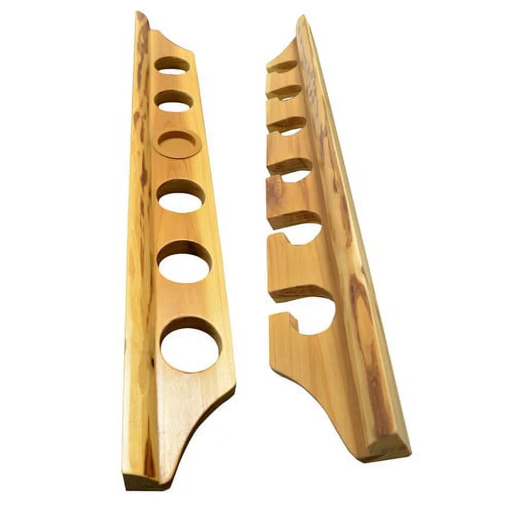 Rush Creek 6-Rod Wall Mount Vertical/ Horizontal Rod Holder; 2 Pieces