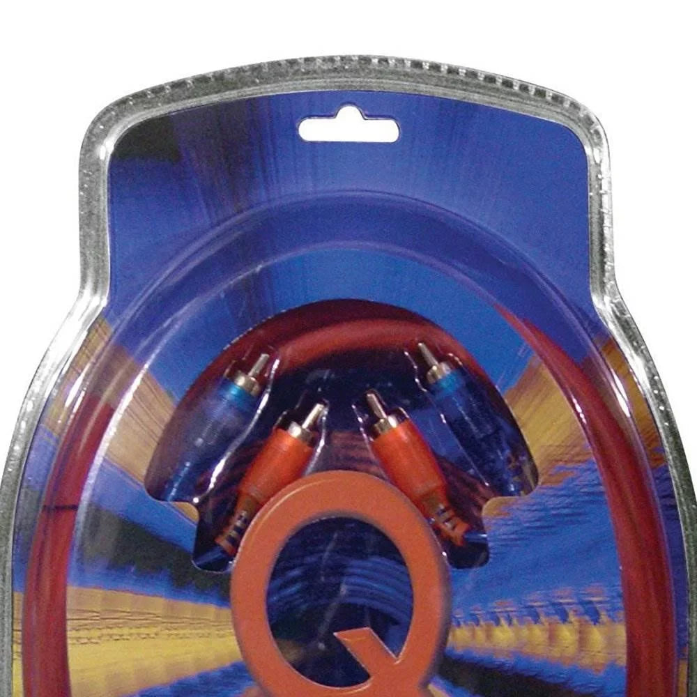 QPower Super Flex 4-Gauge 3000-watt Car Audio Amplifier Wiring Kit; 2 Pack