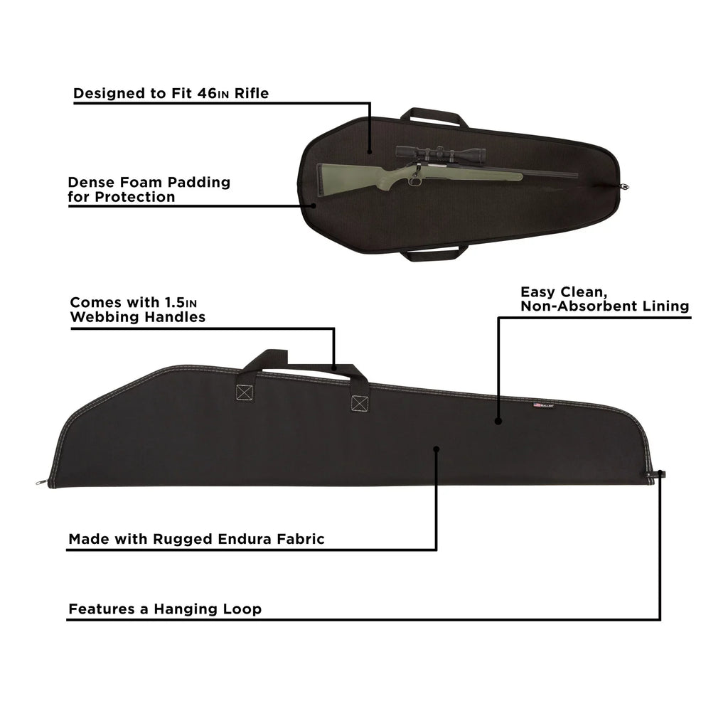 Allen Company Durango 46" Rifle Soft Case; Black; Polyester; 602-46