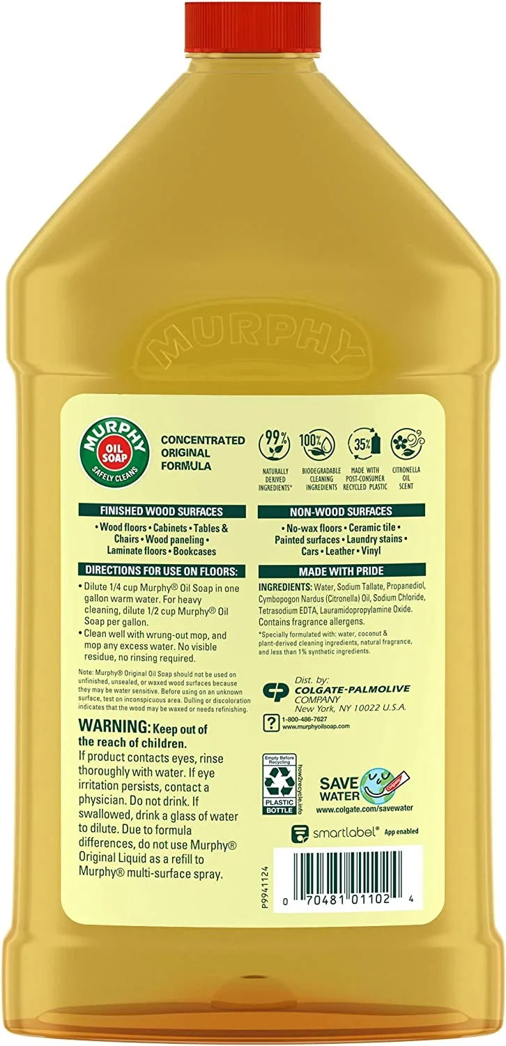Murphy Oil Soap Wood Cleaner; Original; 32 Ounce; 3 Pack