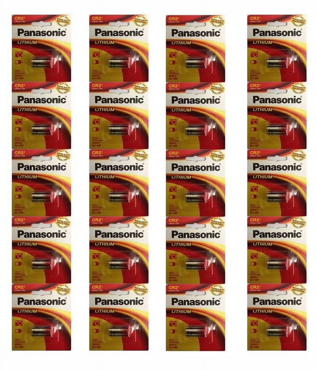 20 Pcs Panasonic CR-2 3V Lithium Battery; RETAIL PACKAGING
