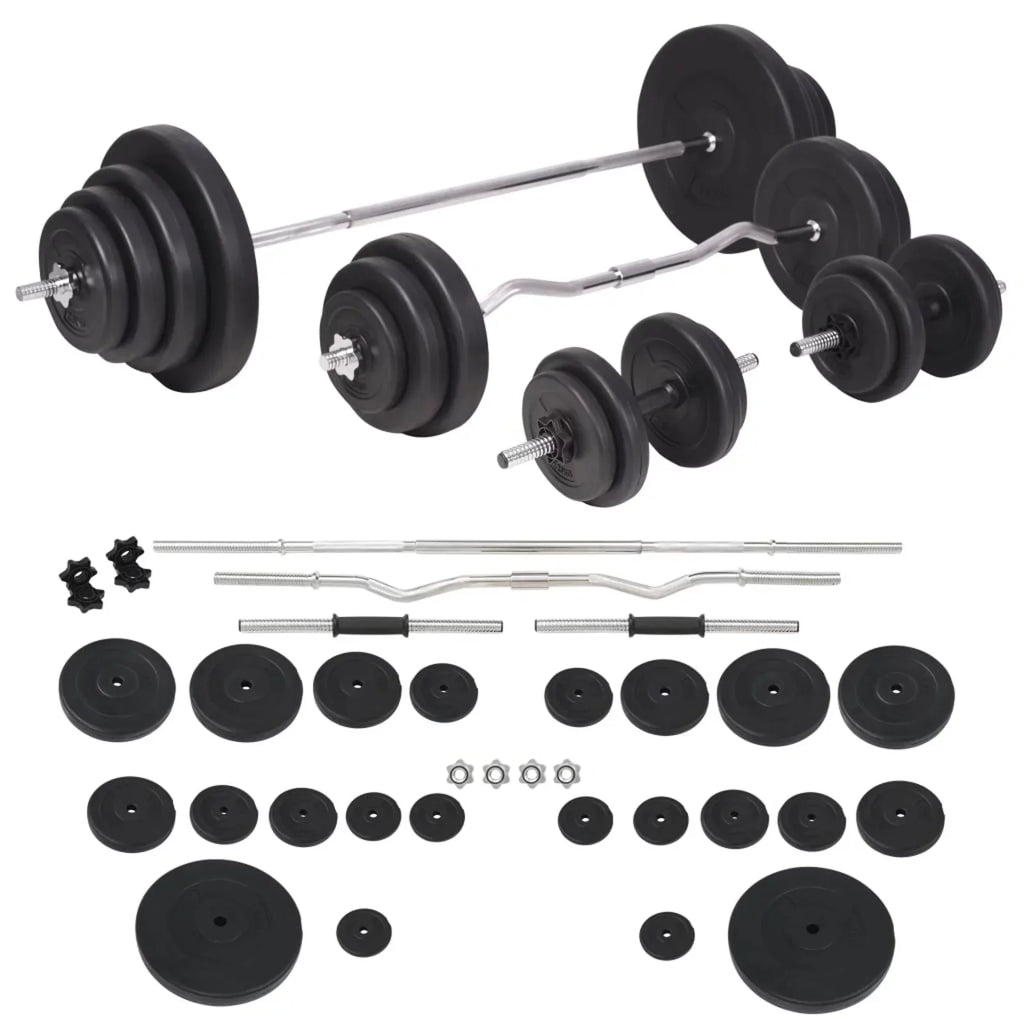Aibecy Weight Bench with Weight Rack; Barbell and Dumbbell Set 264.6 lb