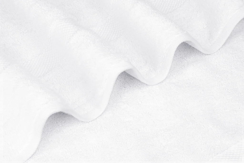 White Classic Luxury White Bath Towels - Large 30x56 mm; 100% Cotton American Linen Big White Towels; 2-Pack Bathroom Sheets | Set of 2; White