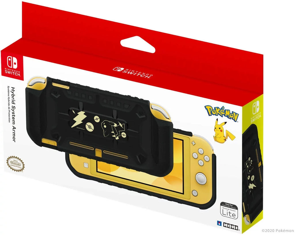 Hori - Hybrid System Armor for Nintendo Switch Lite - Black and Gold