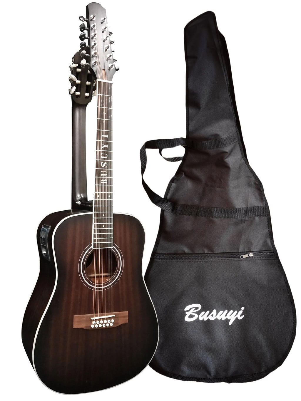 12/6 Strings Acoustic Double Neck; Double Sided Busuyi Guitar 2021 NPT
