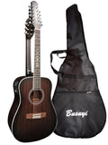 12/6 Strings Acoustic Double Neck; Double Sided Busuyi Guitar 2021 NPT