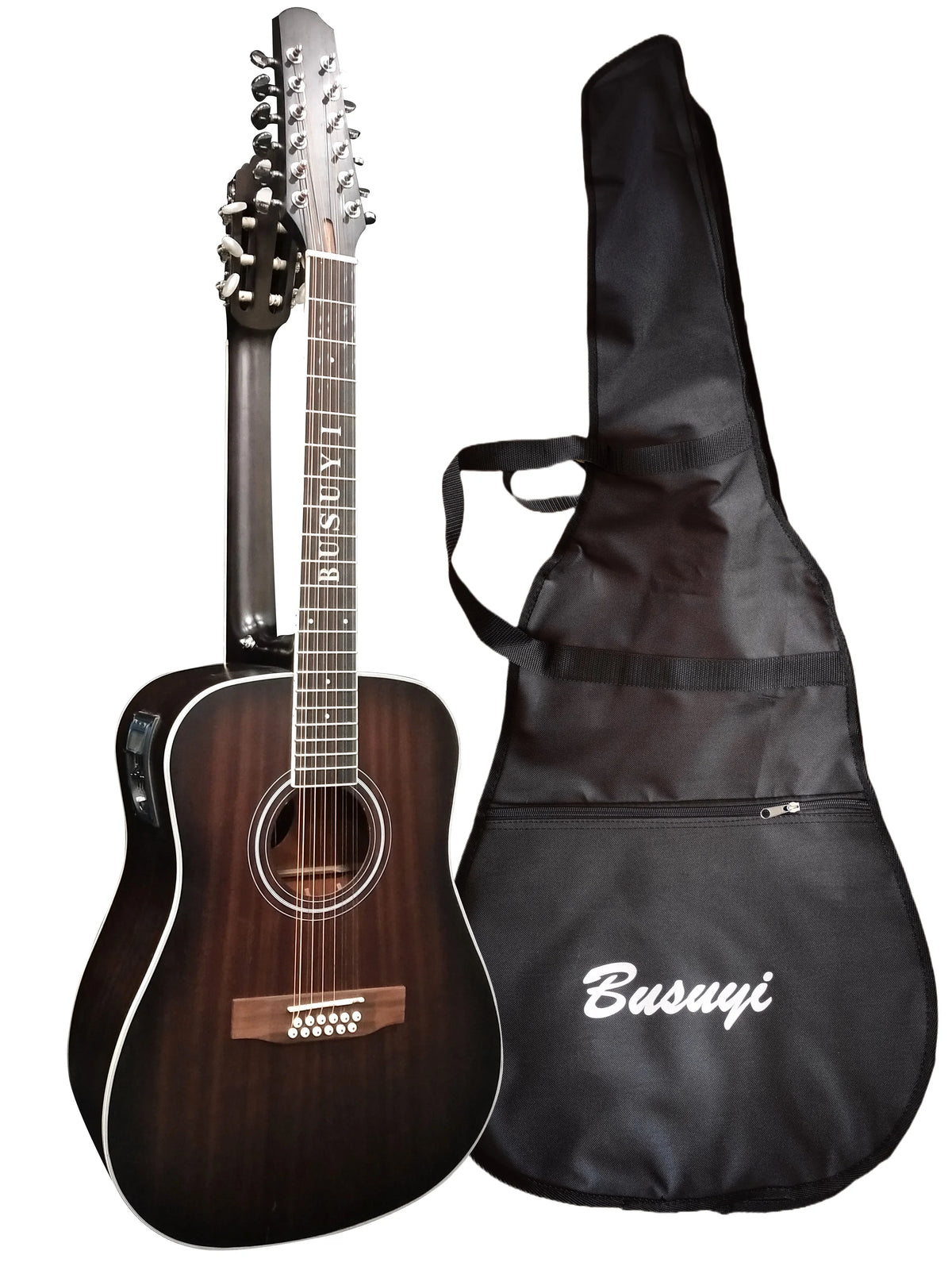 12/6 Strings Acoustic Double Neck; Double Sided Busuyi Guitar 2021 NPT