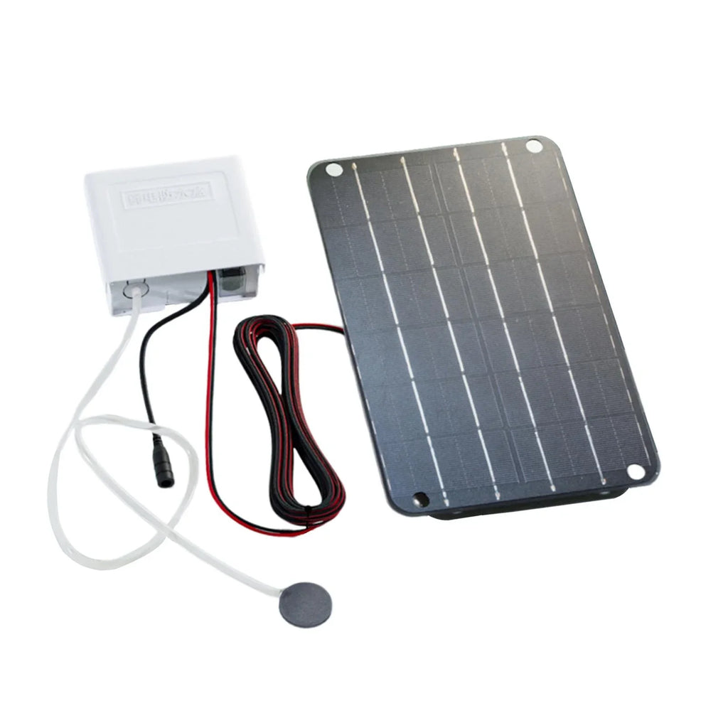 simhoa Solar Air Pump;Aquarium Air Pump Oxygenator Silent Eco Friendly;6V Solar Pond Aerator Solar Powered Pond Pump for Hydroponics