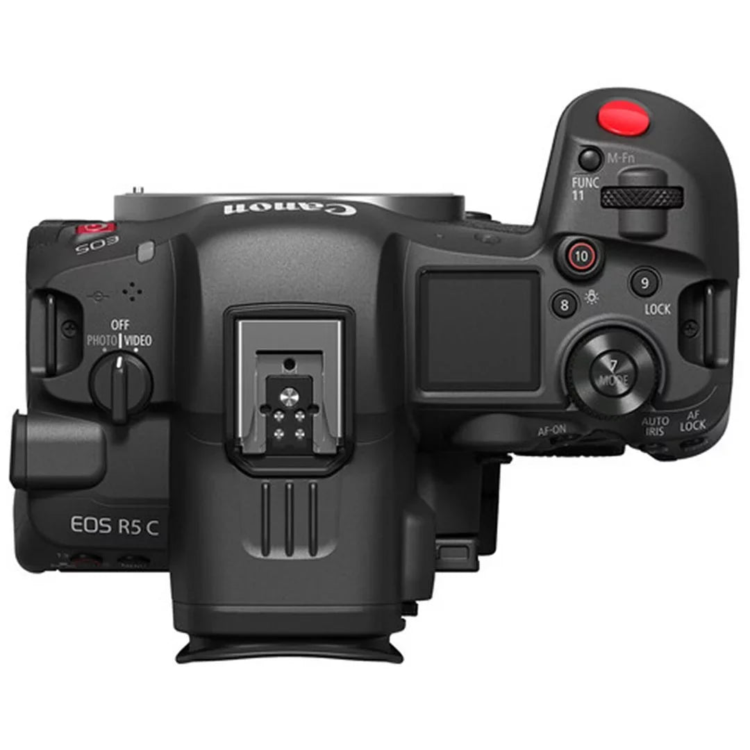 Canon EOS R5 C Mirrorless Cinema Camera (Body) with 2 Pack SanDisk 128GB Memory Card + Case + ZeeTech Accessory Bundle