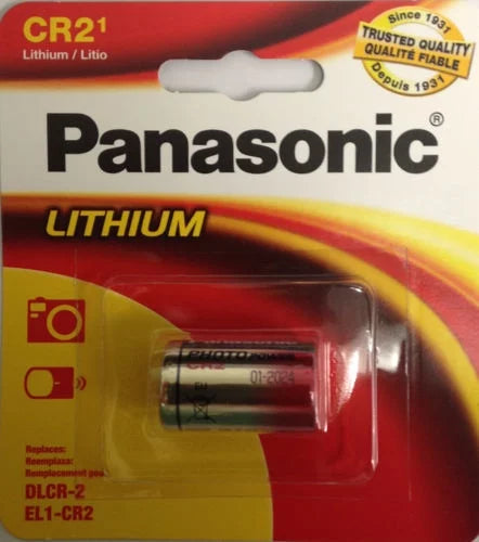 20 Pcs Panasonic CR-2 3V Lithium Battery; RETAIL PACKAGING