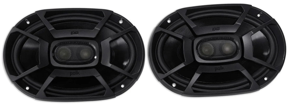 2) Polk Audio DB692 6X9" 450w Car Marine/ATV/Motorcycle/Boat Speakers+Headphones