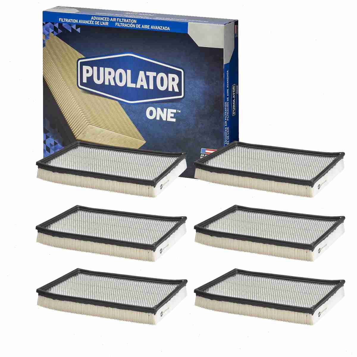 6 pc Purolator ONE A35462 Air Filters for 62725 Intake Inlet Manifold Fuel Delivery Filters Fits select: 2013-2023 RAM 1500; 2002-2012 DODGE RAM 1500