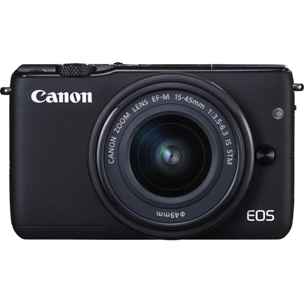 Canon EOS M10 18 Megapixel Mirrorless Camera with Lens; 0.59"; 1.77"; Black