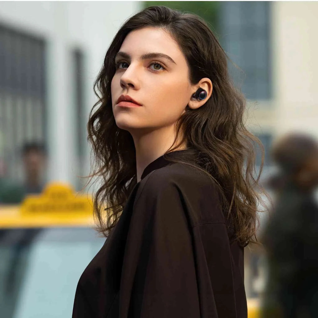 UrbanX True Wireless Bluetooth Earbuds + Charging Case; Black; Dual Connect; IPX5 Resistance; Bluetooth 5.2 Connection; Balanced; Bass Boost Compatible with Lenovo Tab3 8 Plus