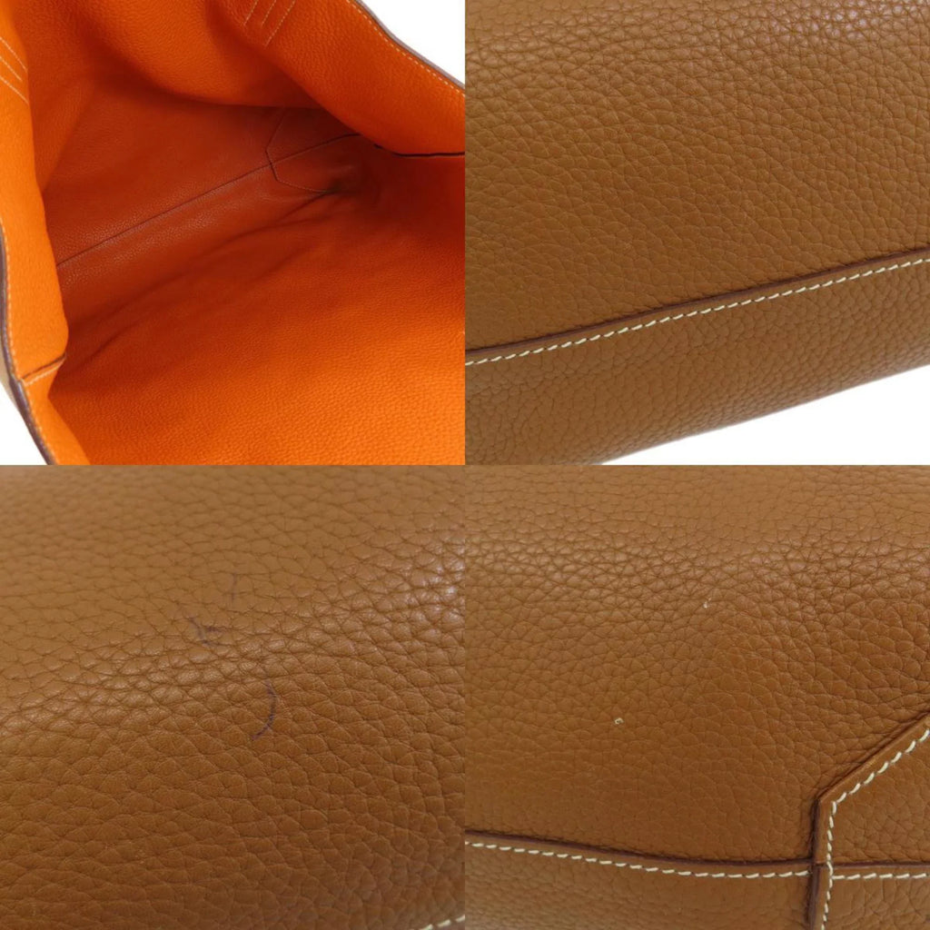 Hermes double sense 45 gold orange tote bag taurillon ladies HERMES (Good)