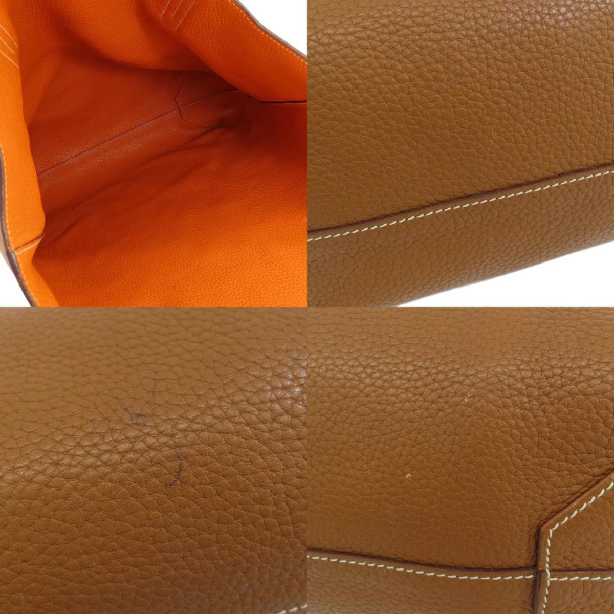Hermes double sense 45 gold orange tote bag taurillon ladies HERMES (Good)
