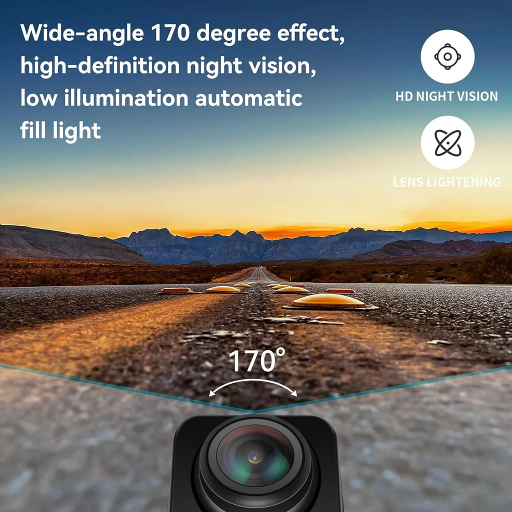 Ubwook Backup Camera IP69K Fluidproof Night Vision HD Metal Rear View Camera for Car Pickup Trucks SUVs RVs Vans