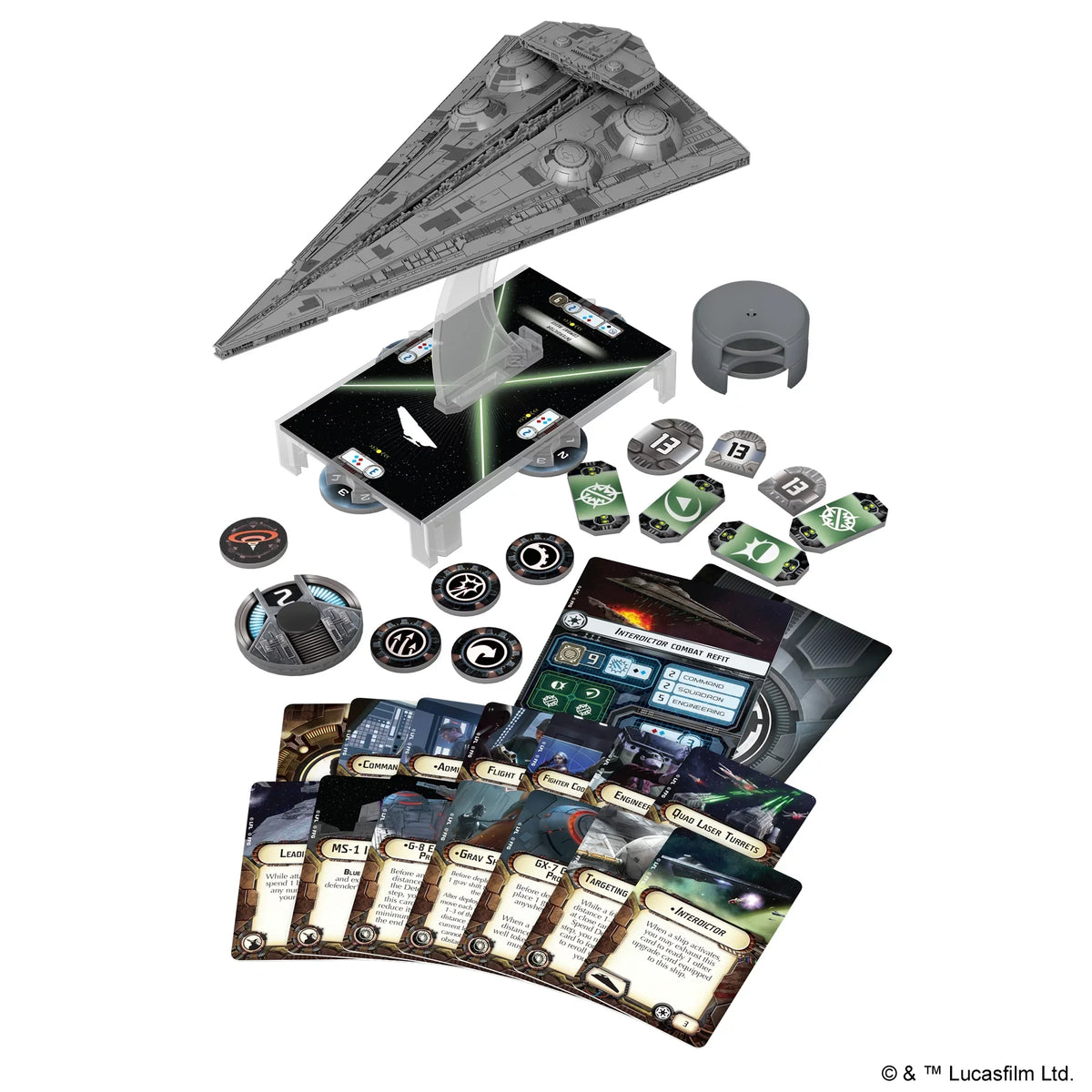 Star Wars Armada: Interdictor Class Star Destroyer Expansion Miniature Game for ages 14 and up; from Asmodee