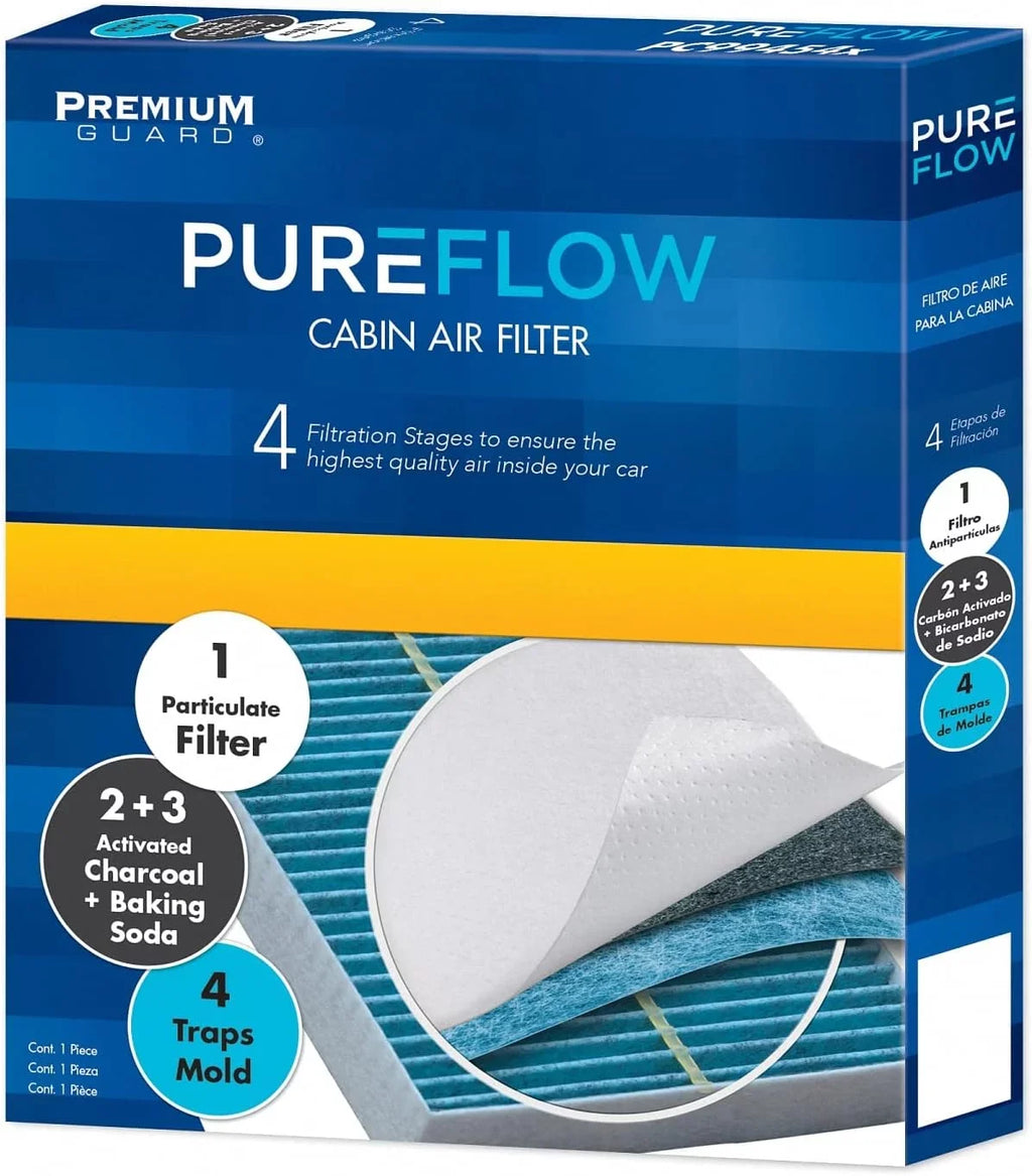 Pureflow Cabin Air Filter PC5460X | Fits 1992 Mercedes-Benz 400SE; 1993 400SEL; 500SEC; 600SEC; 1992-93 300SD; 300SE; 500SEL; 600SEL; 1994-95 S350; 1994-99 S320; S420; S500; S600; 1998-99 CL500; CL600