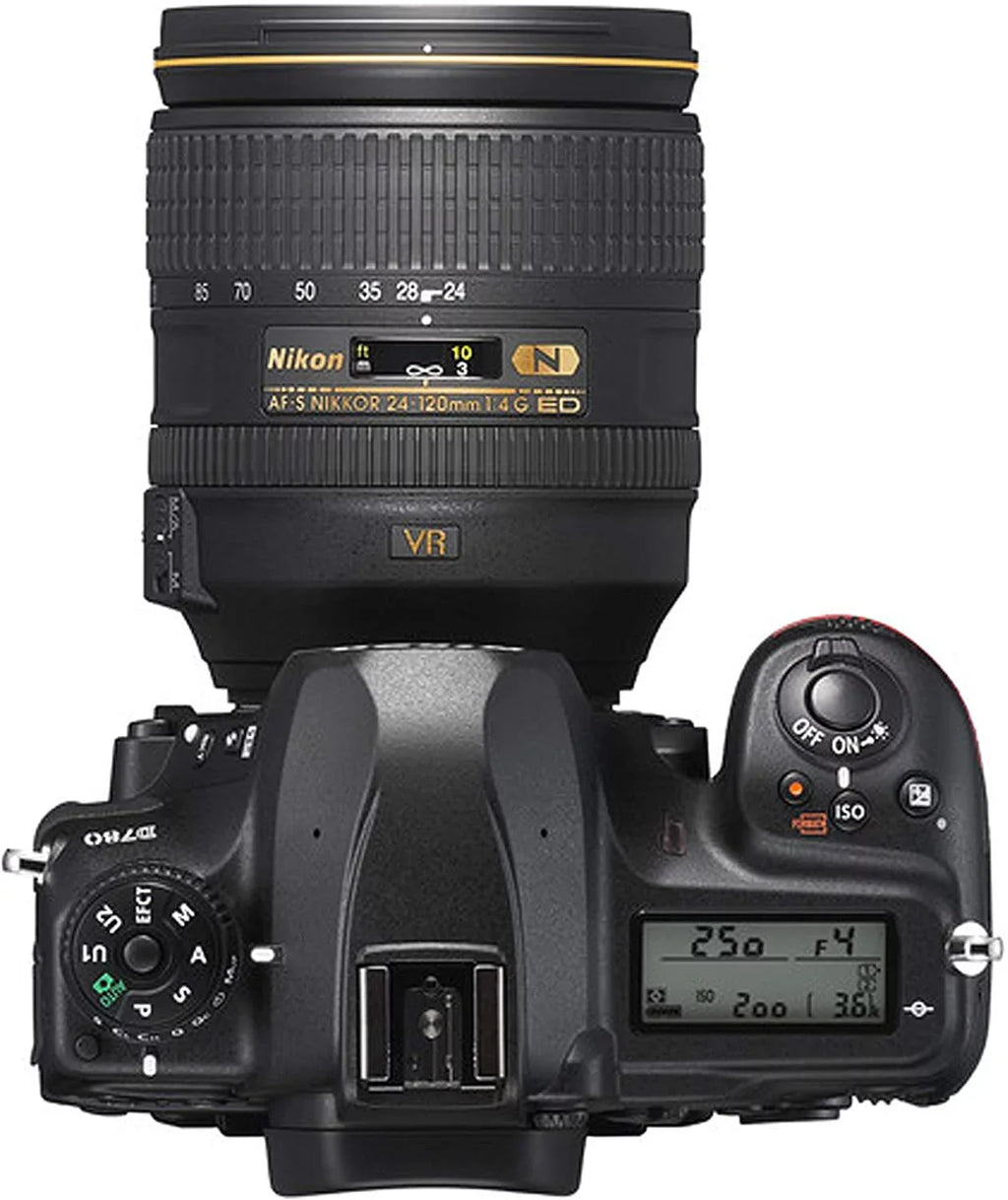 Nikon D780 DSLR Camera with 24-120mm VR and 70-300mm VR Lenses + 32GB Card; Tripod; Flash; and More 19pc Bundle