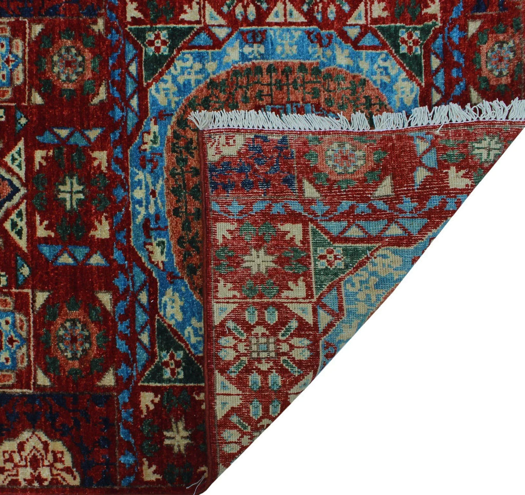 Aria Freda Red/Blue Runner; 2'8" x 14'11"