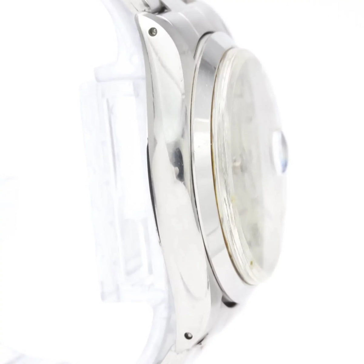 Used Vintage ROLEX Oyster Date Precision 6694 Steel Hand Winding Mens Watch BF553014