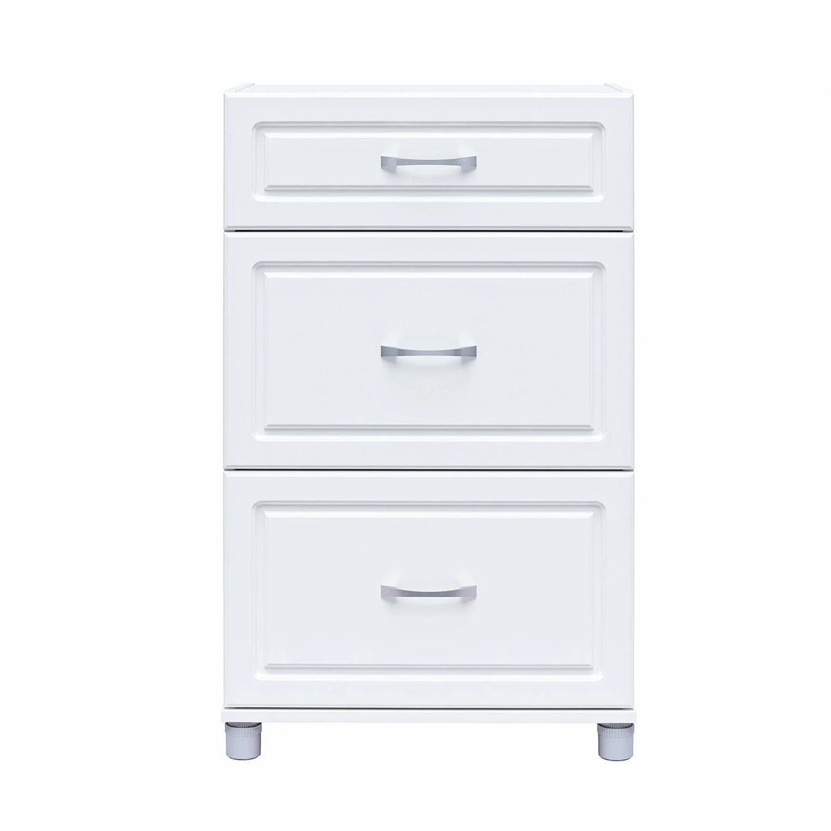 Systembuild Evolution Kendall 24" 3 Drawer Base Garage Storage Cabinet; White