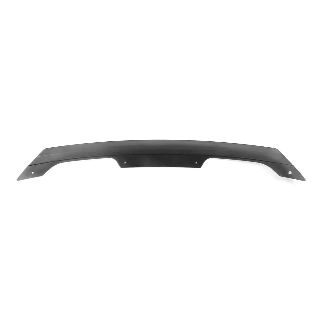 Ikon Motorsports Gurney Flap Compatible With 2015-2023 Ford Mustang Coupe & Convertible GT500 Style PC Smoke Rear Trunk Spoiler Gurney Flap Wicker Bill With Hardware Kit