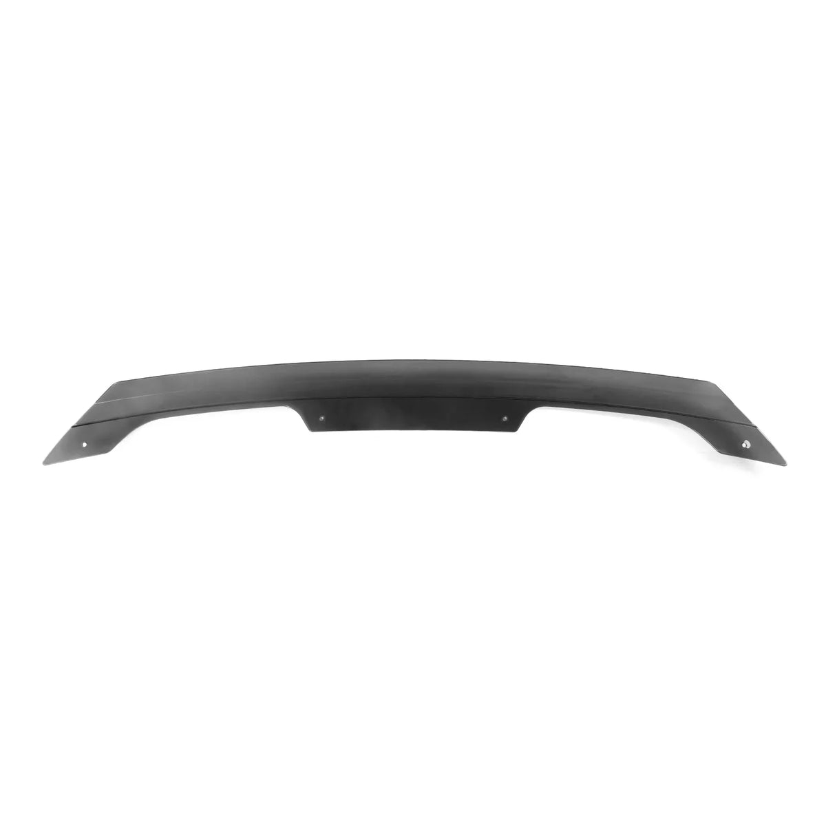 Ikon Motorsports Gurney Flap Compatible With 2015-2023 Ford Mustang Coupe & Convertible GT500 Style PC Smoke Rear Trunk Spoiler Gurney Flap Wicker Bill With Hardware Kit