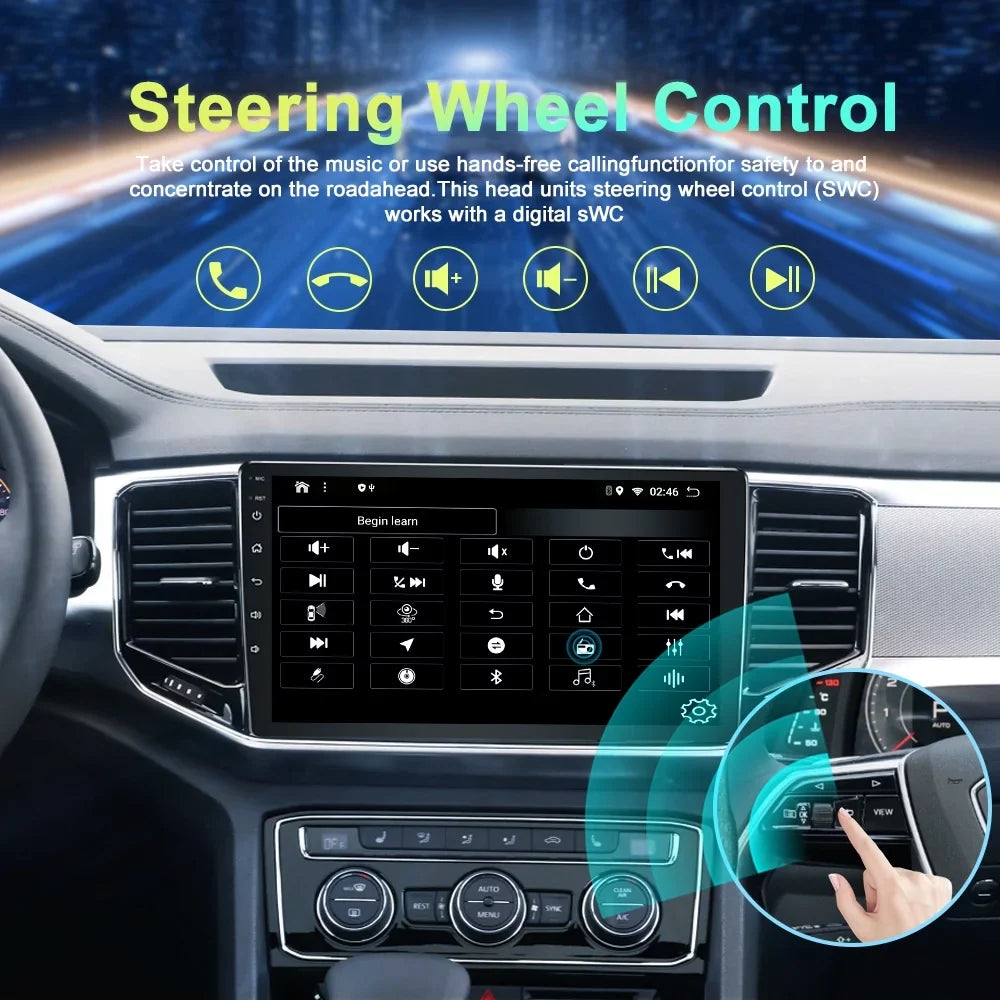 10.1 foot Car Audio for Toyota Tundra 2007-2013; Sequoia 2008-2017; Android 13 GPS Navigation with Bluetooth 5.0 FM AM Radio DSP Carplay 4GB 64GB