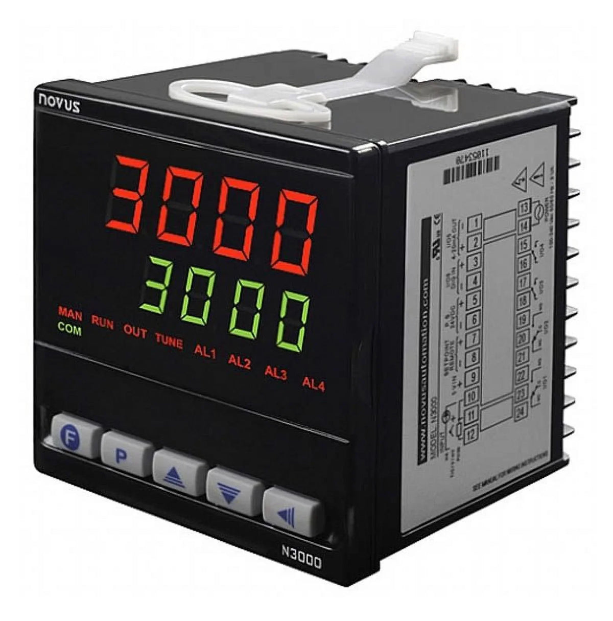 8300200220N3000 USB RS485 Process controller; 4 relays; 1/4 DIN NOVUS