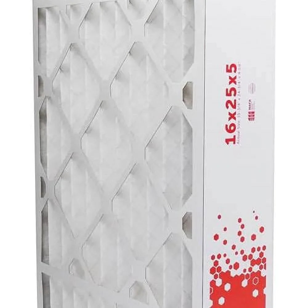 16X25x5 MERV 8 HVAC AC Furnace Air Filter Replacement For X0583 X6670 X6672; Dust 2-Pack; Made In The