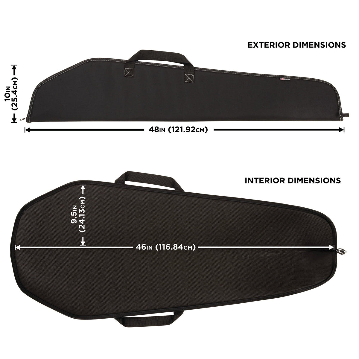Allen Company Durango 46" Rifle Soft Case; Black; Polyester; 602-46
