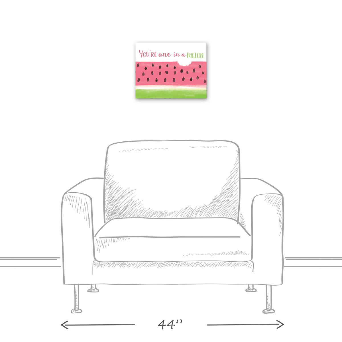 Creative Products One in A Melon 14x11 Canvas Wall Art