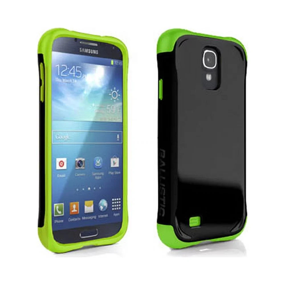 AGF Ballistic Aspira Series Case for Samsung Galaxy S4 (Black/Lime Green)