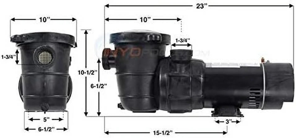Pure Pro XL Above Ground Pool Pump; 0.75 ; Single Speed