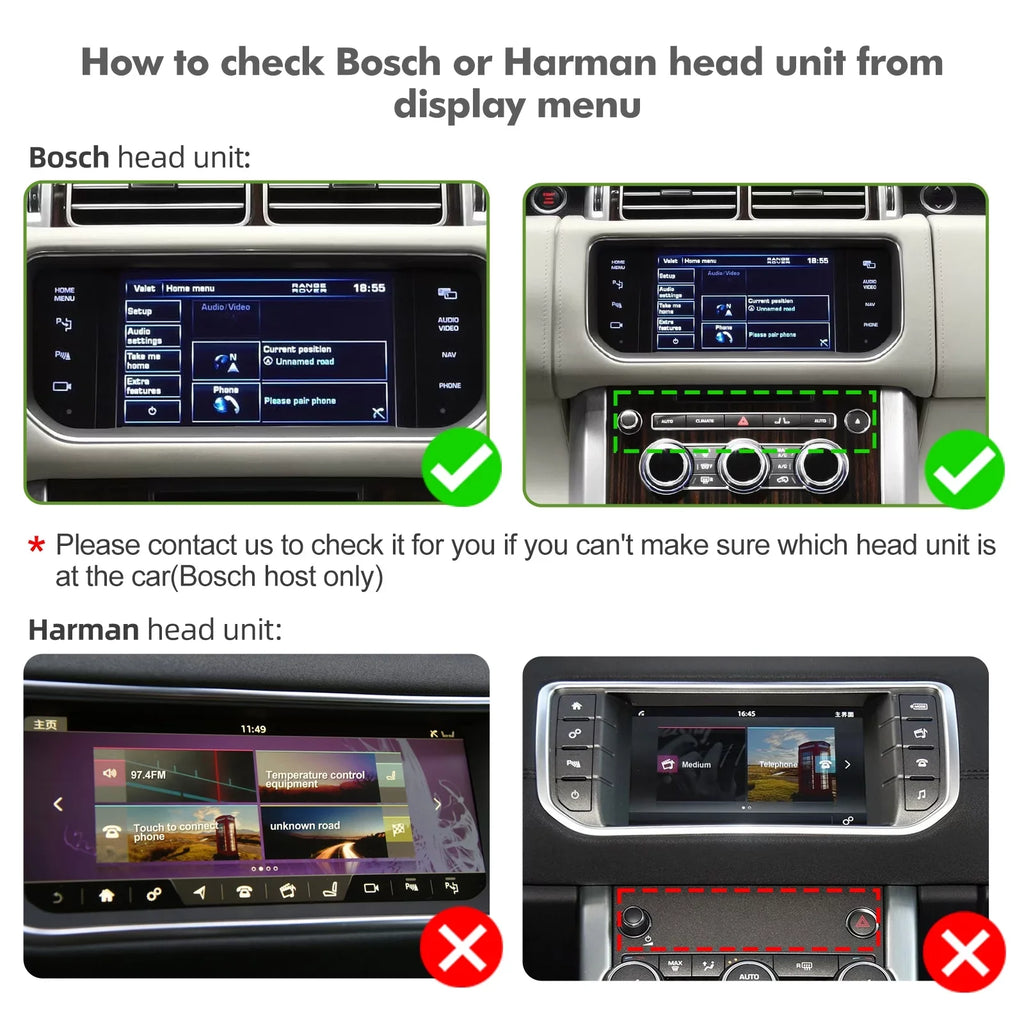 Wireless CarPlay Receiver SmartBox for Land Rover Range Rover/Evoque/Discovery 4 Jaguar XE XF Bosch Carplay Interface Retrofit kit Decoder; Support Android Auto; Mirror Link; Reverse Camera; USB Drive