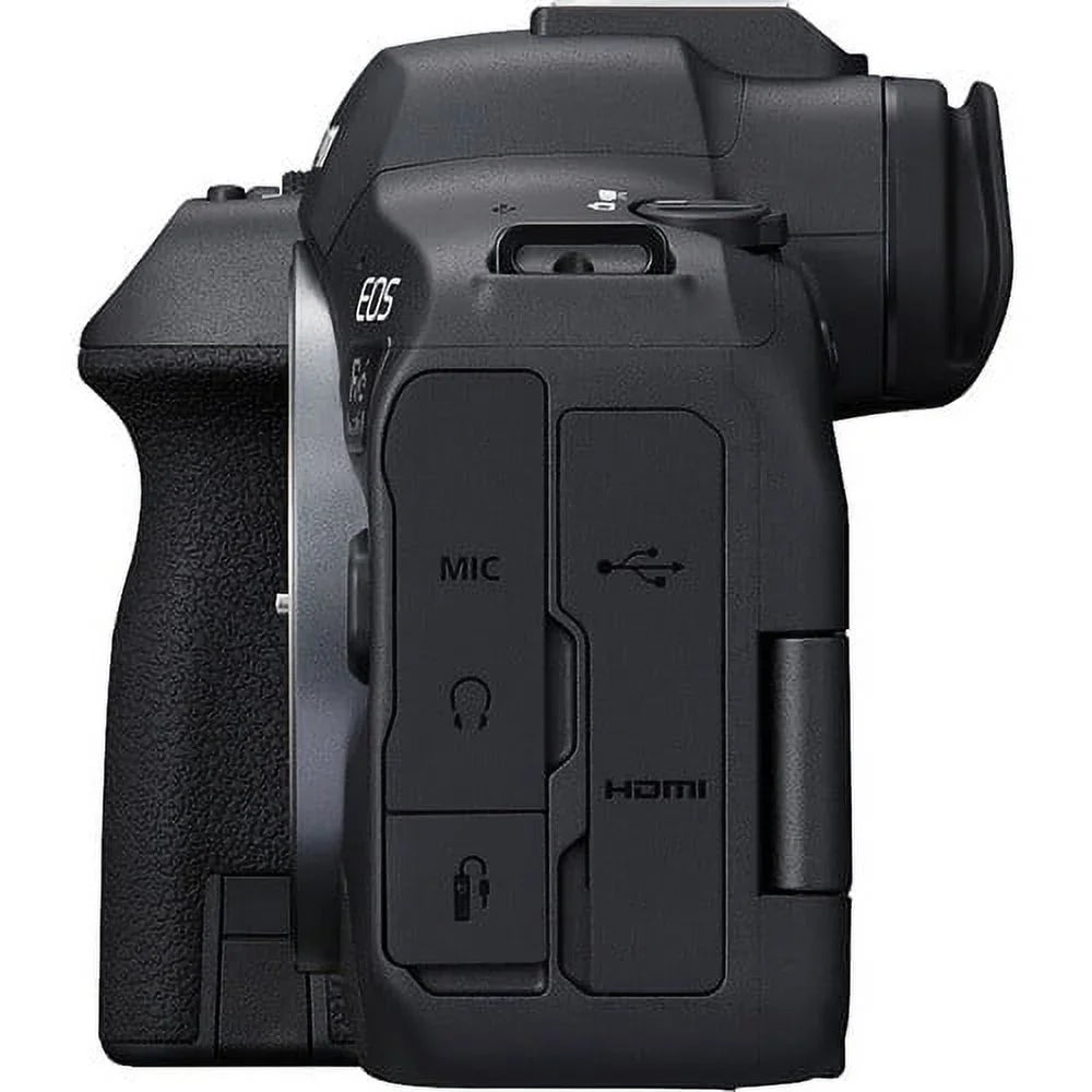 Canon EOS R6 Mark II Mirrorless Camera with 24-105mm f/4-7.1 Lens (5666C018) + 64GB Memory Card + Case + Corel Photo Software + LPE6 Battery + External Charger + Card Reader + More