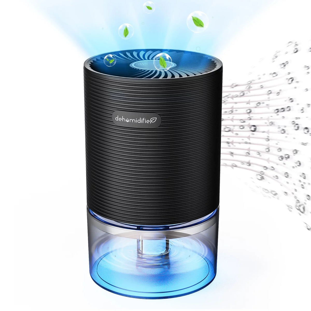 Alrocket Small Dehumidifiers for Bedroom 27oz with Auto-off;7 Colors LED Light up to 215 sq.ft-Black