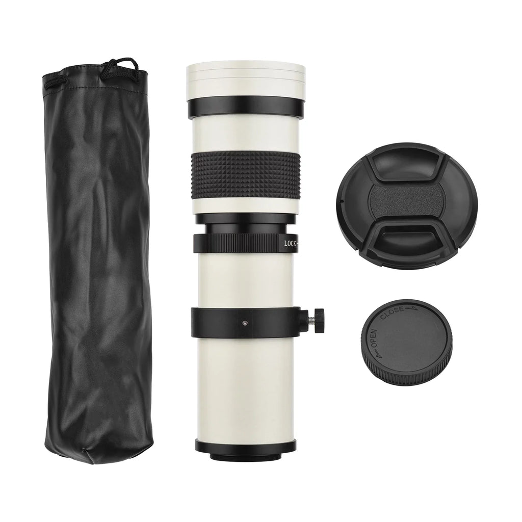 Pristin MF Super Telephoto Zoom Lens F8.3-16 420-800mm T Mount with Universal 14 Thread Replacement for Nikon Sony Fujifilm Olympus Cameras