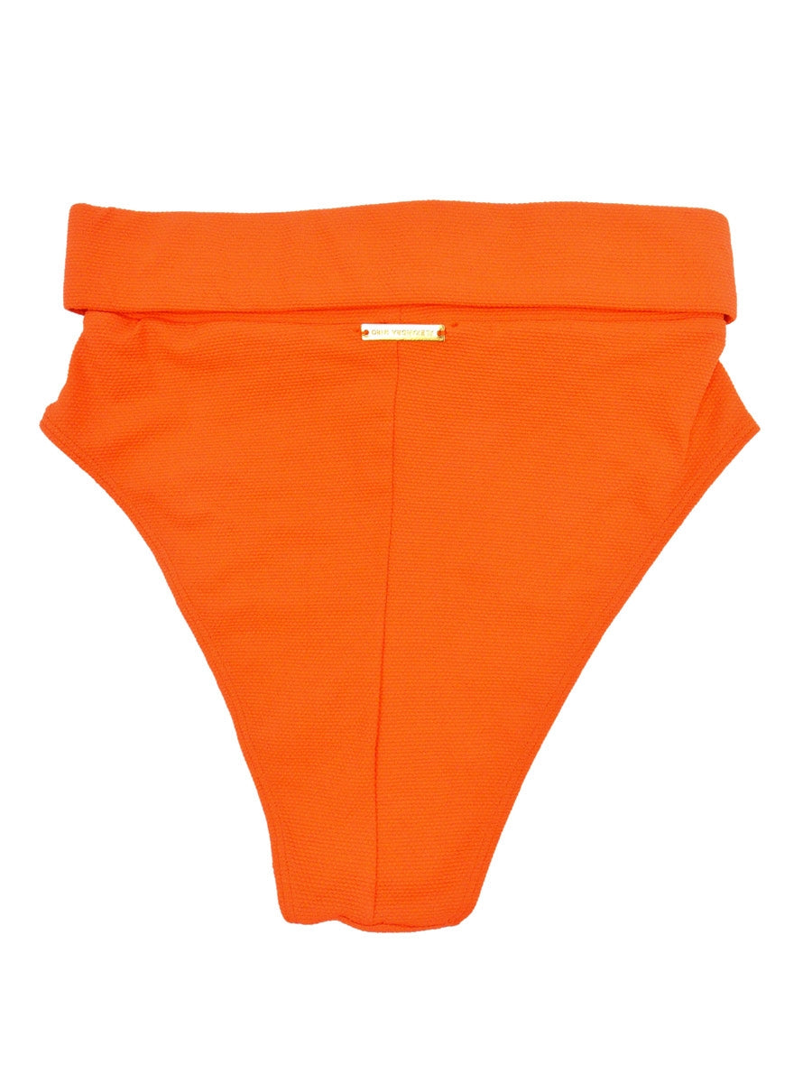 Alexandra Miro Women's Ursula High Waist Bikini Bottom (S; Orange)