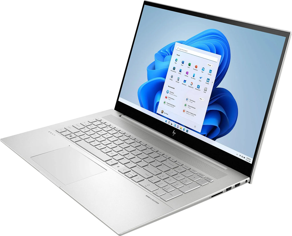 2022 HP Envy Computer 17.3" FHD IPS Touchscreen 10-Core 12th i7-1255U Iris Xe Graphics 24GB DDR4 1TB Storage Thunderbolt 4 Wi-Fi 6E Backlit Keyboard w/ FP Reader Windows 11 w/ RATZK 32GB USB